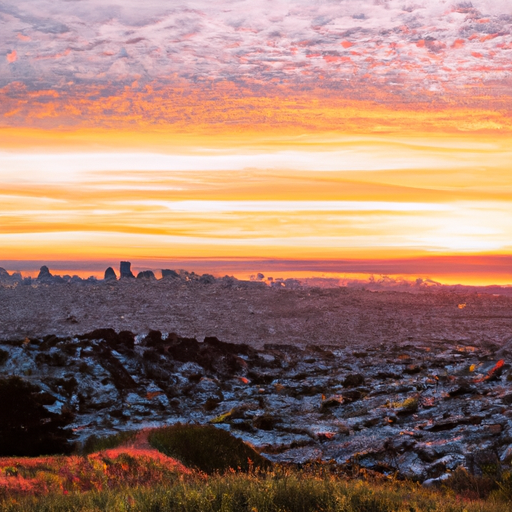 Sunrise over San Francisco as viewed from Twin Peaks.