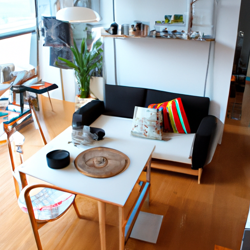 Multifunctional furniture in a bright, cozy Tokyo apartment