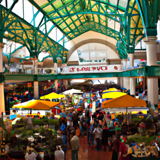 Farmer's market full of fresh produce in San Francisco