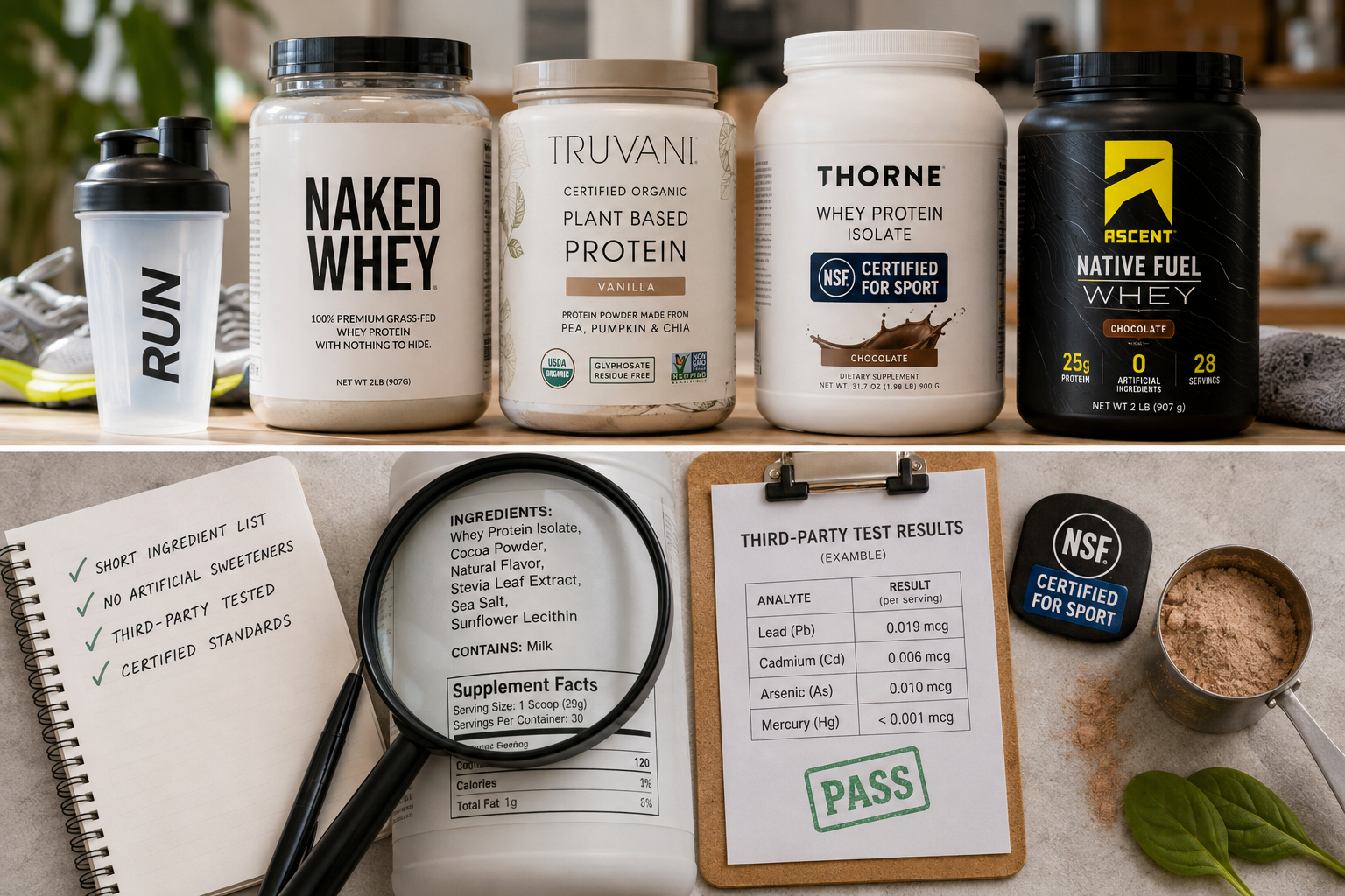 Where Runners Find Clean-Label & Natural Protein Powders