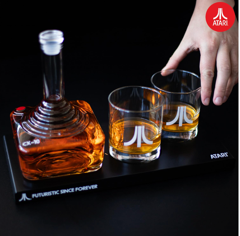 Atari Joystick Decanter Set